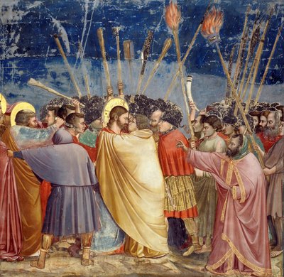 Die Verhaftung Christi (Kuss des Judas) von Giotto di Bondone